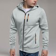 thumbnail image 1 of ATOGUTA School Uniform Sweatshirt Boy Full Zip Hoodie Kids Fall Winter Sweatshirts with Pockets Size 5T-15, Gray, 1 of 6