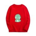 thumbnail image 1 of ATOGUTA Shirt for School Uniform for Boys Girls Red Long Sleeve Shirts Big Kid T-Shirts Cotton Kids Crewneck Tops Graphic Tee Size 8-15, 1 of 2