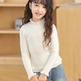 thumbnail image 1 of ATOGUTA Girls Thermal Long Sleeve Shirts Turtleneck Long Sleeve T-Shirts, 1 of 5