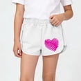 thumbnail image 1 of ATOGUTA Shorts for Girls Soccer Running Performance Active Sports Basketball Shorts Size 1T-12, White, 1 of 6