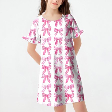 ATOGUTA Size 3T-12 Girls Sleepwear Summer Princess Pajamas Night Dress for Kids Multicolor