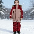 thumbnail image 1 of ATOGUTA Ski Suits for Kids Girls Boys Winter Snowboard Suit Girls Waterproof Ski Coat Size 1T-15, Red, 1 of 6