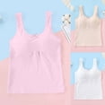 thumbnail image 1 of ATOGUTA Sports Bra for Girls Size 8-12 Bralette Seamless Cami Crop Bras Built-Up Stretch Sports Bra in Everyday Colors Pink, 1 of 3