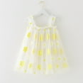 thumbnail image 1 of ATOGUTA Summer Dresses For Girls Layered Tutu Ruffle Dresses Twirly Summer Birthday Party Wedding Sundress Size 0-7, Yellow, 1 of 5