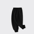 thumbnail image 1 of ATOGUTA Sweatpants Boys Girls Elastic Waist Baggy Joggers Fall School Uniform Hiking Pants Black, Size 2T-14, 1 of 3