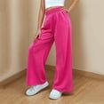 thumbnail image 1 of ATOGUTA Sweatpants for Girls Trendy Casual Straight Leg Trousers Hot Pink, Size 8-13, 1 of 5