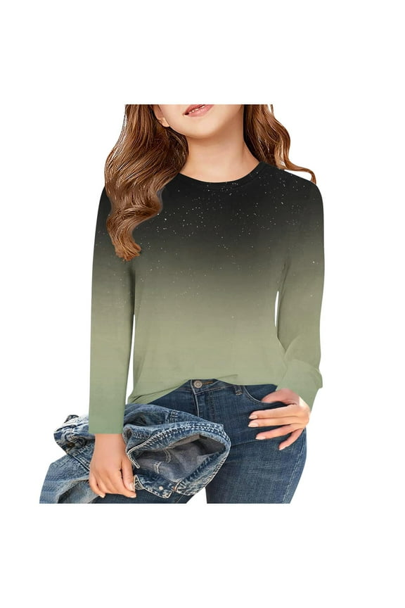 Sweatshirt for Toddler Boys Girls Unisex Soft Cute Casual Crewneck T Shirts Tops, Size 3T-14