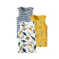 thumbnail image 1 of ATOGUTA Tank Tops for Boys Yellow 3 Pack Kids Cotton Undershirts Tees Sleeveless Tank Tops Shirts Size 1T-8, 1 of 2
