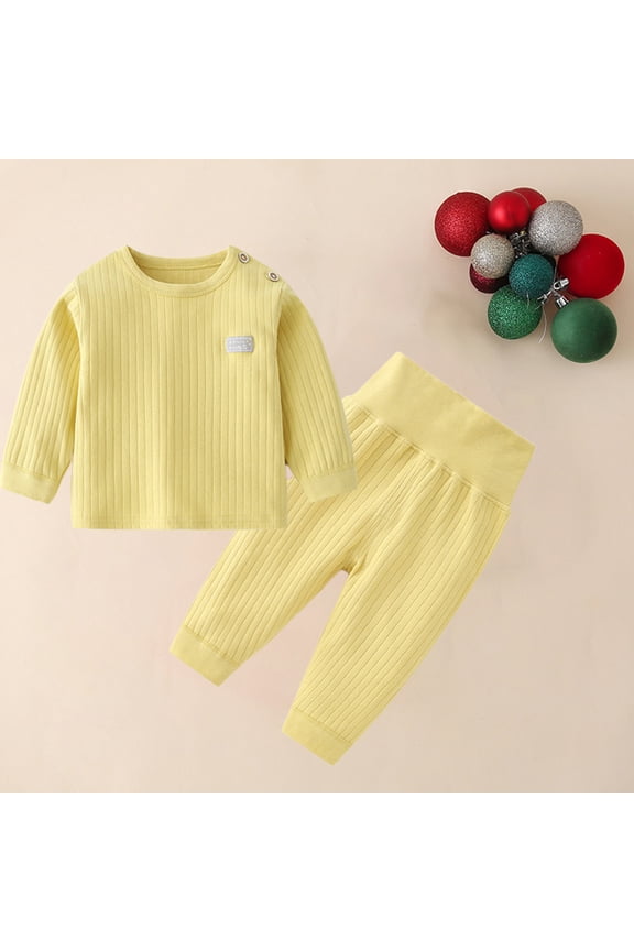 Thermal Underwear for Kids Ultra Soft Kids Long Johns Sets Toddler Base Layer for Boys Girls, Sizes 3M-3T