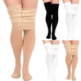 thumbnail image 1 of ATOGUTA Tight Pants For Girls Kids Fleece Dance Running Yoga Pants Workout Active Dance Tights Size 1T-14, Beige, 1 of 6