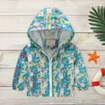 thumbnail image 1 of ATOGUTA Toddler Boys Winter Coat Fashion Cute Dinosaur Rabbit Printed Windproof Jacket Hooded Coat Light Blue, Size 2T-8, 1 of 6