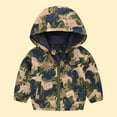 thumbnail image 1 of ATOGUTA Toddler Coat Cute Print Zip Jacket Hooded Trench Lightweight Kids Coats Windbreaker Casual Outerwear, Size 2T-7, 1 of 4