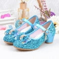 thumbnail image 1 of ATOGUTA Toddler Dress Shoes Girls Low Heel Princess Flats Wedding Party Glitter Shoes for Kids Toddler, 1 of 5