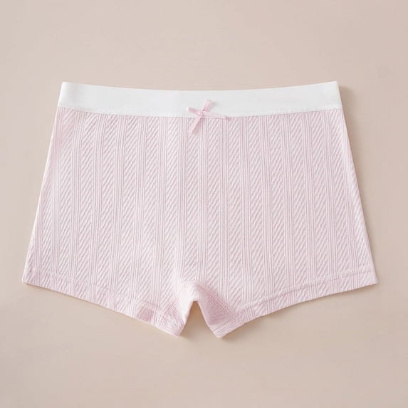 ATOGUTA Toddler Girl Boy Shorts Underwear Size 4T-13 Soft Breathable Panties Boy Shorts Seamless Underwear for Girls, Pink