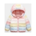 thumbnail image 1 of ATOGUTA Toddler Girl Coat Cute Long Sleeve Tie-Dye Hooded Jacket Fashion Keep Warm Winter Coat Pink, Size 1T-6, 1 of 4