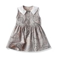 thumbnail image 1 of ATOGUTA Toddler Girl Dress Sleeveless Vest Floral Printed Princess Dress Clothes Gray, Sizes 6M-6, 1 of 5