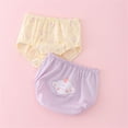 thumbnail image 1 of ATOGUTA Toddler Girls Underwear Size 6M-15 Panties Kids Briefs Comfortable Soft Cute Pattern Underwear Pack of 2, Purple, 1 of 3