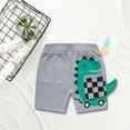 thumbnail image 1 of ATOGUTA Toddler Shorts Boys Summer Savings with Pocket Casual Pants Cotton Dinosaur Shorts Gray, Size 1-8, 1 of 3