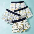 thumbnail image 1 of ATOGUTA Toddler Underwear Boys Super Soft for All Day Comfort Boxer Briefs Set of 4 Toddler to Big Kid Underwear, Size 3T-8, 1 of 3