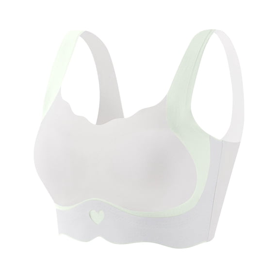 ATOGUTA Training Bra for Girls Size 9 Stretch Straps Crop Seamless Cami Sports Bralettes Bra for Teens Green