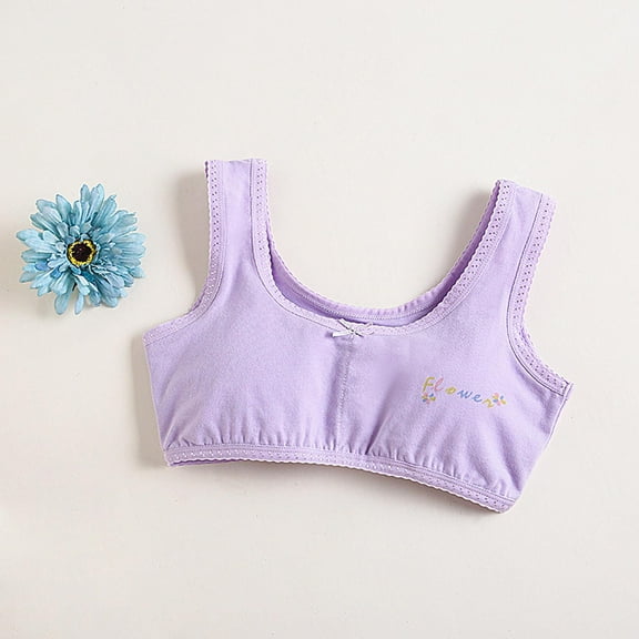 ATOGUTA Training Bras for Girls Seamless Cami Bralettes Sports Bras 10-16 with Padding