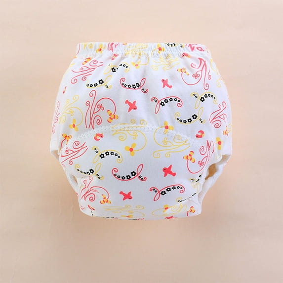 ATOGUTA Training Diapers Toddler Underwear Baby Potty Training Pants Underwear for Boys Girls Training Pants Toddler Potty Training Underwear Red, Size 0-24 Months