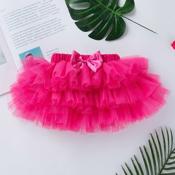ATOGUTA Tutu Skirt for Toddler Girls Cute Net Yarn Bow Princess Dresses, Sizes 0-24M
