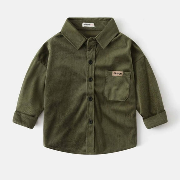 ATOGUTA Under Shirts for Boys Kids Casual Dress Western Long Sleeve Snap Button Down Shirts 3T-9