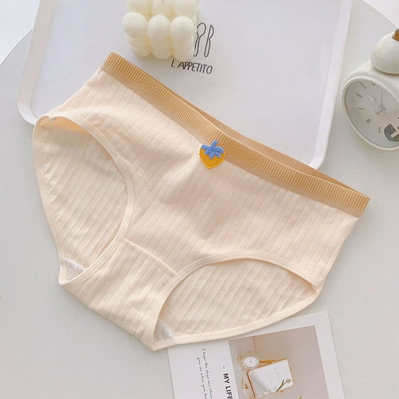 ATOGUTA Underwear For Toddler Girl Size 9-16 Panties Kids Briefs Comfortable Soft Cute Pattern Underwear, Khaki