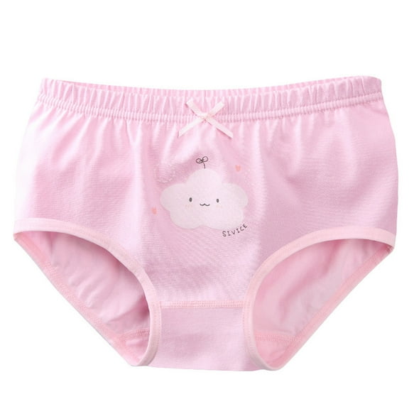 ATOGUTA Underwear Girls Soft Breathable Comfort Cotton Kids Toddler Panties Pink, Size 2T-10