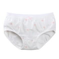 thumbnail image 1 of ATOGUTA Underwear Girls Soft Breathable Comfort Cotton Kids Toddler Panties White, Size 2T-10, 1 of 2