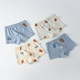 thumbnail image 1 of ATOGUTA Underwear for Boys Kids Soft Cotton Fashion Boxer Briefs Toddler Breathable Underwear 4 Pack, Size 3T-8, 1 of 3