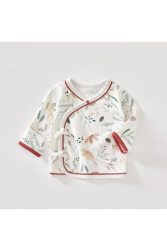 Unisex-Baby Kimono Tee Cotton Side Snap Tee T Shirt for Newborns and Infants Size 0-6M