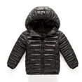 thumbnail image 1 of ATOGUTA Winter Coats for Toddler Girls Zip Hoodie Keep Warm Winter Jacket Down Clothing Black, Size 2T-8, 1 of 4