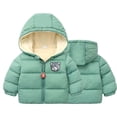 thumbnail image 1 of ATOGUTA Winter Jackets for Girls Warm Winter Coat Windproof Rain Jacket Snow Coat Green, Size 3M-6, 1 of 5