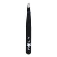 thumbnail image 1 of ATOM Tweezers for Eyebrows & Ingrown Hair Removal Blackhead and Splinter Tweezer with Sharp Needle Nose Point Great Precision for Facial Hair (Black), 1 of 8
