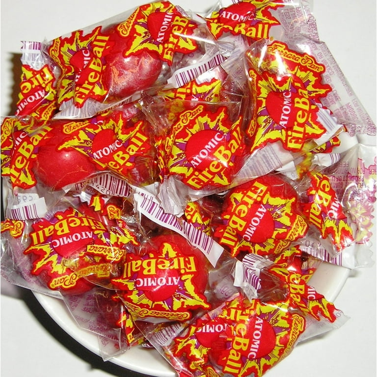 Ferrara ATOMIC FireBall Candy Jawbreakers, Hot Cinnamon Candy Bag