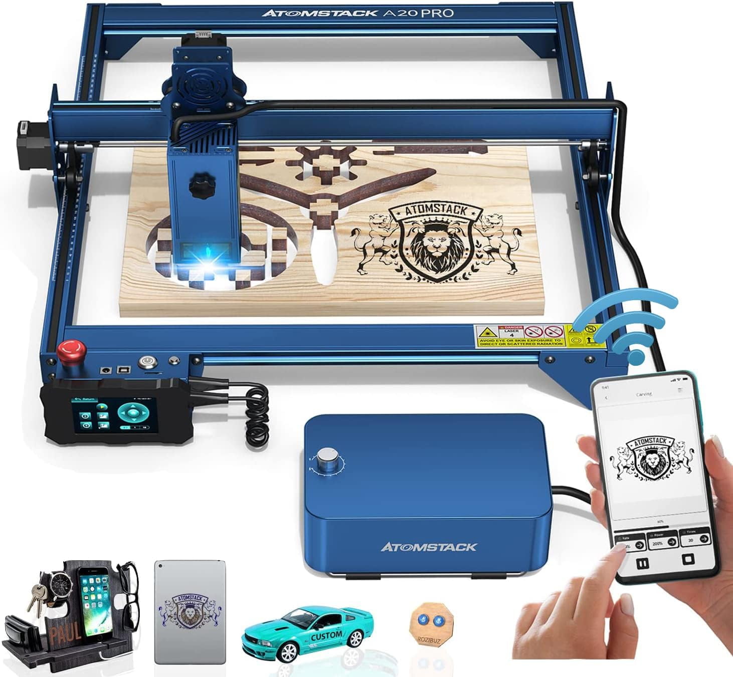 ATOMSTACK A5 Pro Laser Engraver Laser Engraving and Cutting Machine with  Air Assist Pump Remove Smoke and Dust - AliExpress