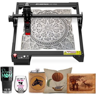 LUNYEE 5.5W Actual Output Laser Engraver – 40W Power, 40x40cm Work Area, GRBL 1.1f, 32-Bit Control, 12V 5A