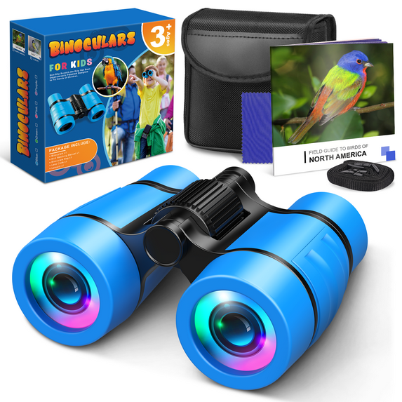 ATOPDREAM Kids Binoculars Gifts for 3 4 5 6 7 8 Year Old Boys Girls, 4X Compact High Resolution Binocular, Outdoor Toys for Boys 3-12 Years Old, Boys Gifts