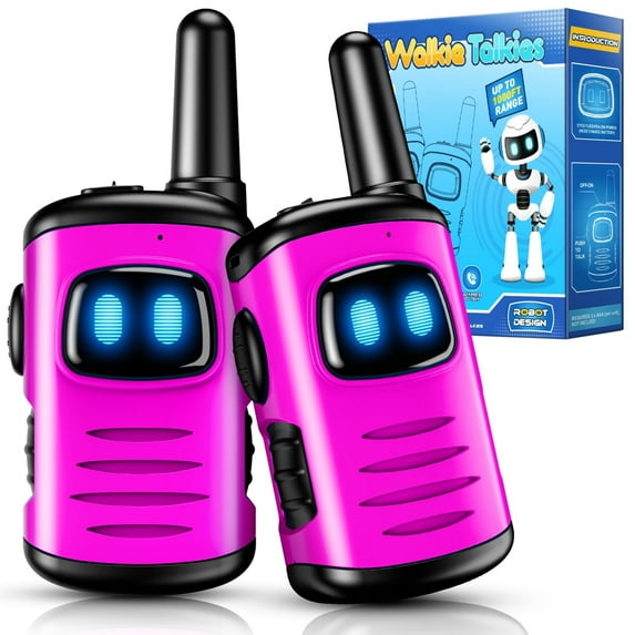 ATOPDREAM Kids Walkie Talkies for 3-8 Year Old, Two-Way Radios, Toys for Kids Girls 3-5, Mini Robots Walkies Talkie Outdoor Toys for Girls, Birthday Christmas Gifts for 3 4 5 6 7 8 Year Old Girls