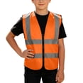 thumbnail image 1 of ATORRE Boys Girls Reflective Vest 2026 Stylish Lightweight Kids Zipper Safety High Visibility Vest for Outdoor Cycling Skiing Walking Orange 12-13 Years, 1 of 9