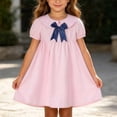 thumbnail image 1 of ATORRE Girls Ruffle Sleeve Tank Dress Summer Cute Floral Print Round Neck Cotton Beach Dresses Lightweight Comfortable Sundress 2026 Pink E 4-5 Years, 1 of 8