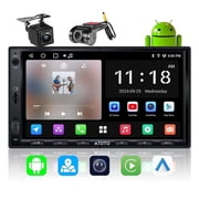 ATOTO Double Din Car Stereo with Dual Camera 7in Car Stereo Radio with Dash Cam Backup Camera 2G+32G A5