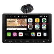 ATOTO 9 inch Double Din Car Stereo with Front Dash Cam, Wireless Carplay & Wireless Android Auto Head Unit Touchscreen Car Audio with Dual Bluetooth GPS Tracking,Built in 4G LTE 4G+32G S8MS