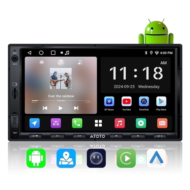 Free Shipping! ATOTO Car Stereo Double Din 7-inch CarPlay Wireless