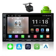 ATOTO Car Stereo with Backup Camera Double Din Car Stereo Audio Head Unit Wireless CarPlay & Wireless Android Auto with Bluetooth,GPS Tracking,WiFi,Built-in Amplifier(A5)