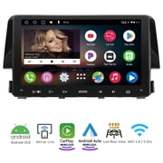 ATOTO A6 Double Din Car Stereo,9inch IPS Display Compatible with Honda Civic 2016-2020,Wireless CarPlay & Wireless Android Auto in Dash Navigation Dual Bluetooth Mirror Link,AI Chat