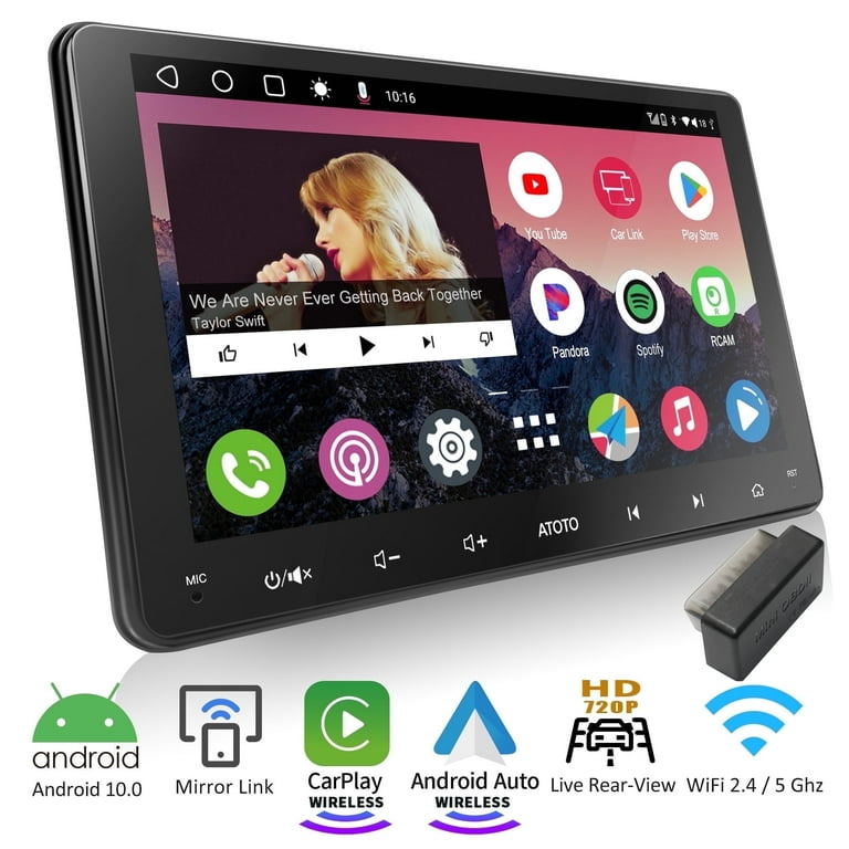 ATOTO A6PF - Smart 9inch IPS Double Din Car Stereo with Dual