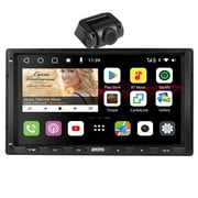 ATOTO Car Stereo 7'' Double Din Car Stereo with Front Dash Cam Wireless Apple Carplay & Wireless Android Auto Car Audio Built in Drivechat Voice Assistant,4G+32G GPS Tracking,Built in 4G LTE(S8MS)